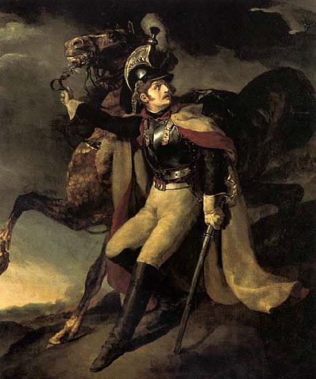 Theodore Gericault The Wounded Officer of the Imperial Guard Leaving the Battlefield oil painting image